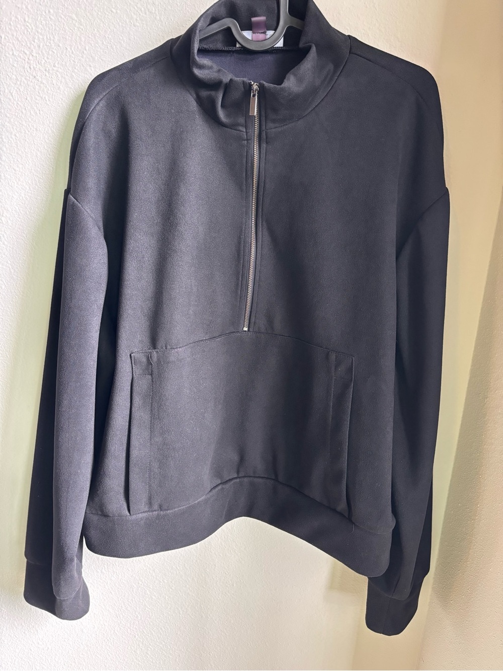 Tahari Black Half-Zip Sweater Pullover